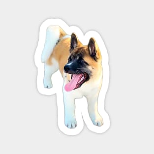 Akita Puppy Akita Inu Cute Puppy Dog Sticker